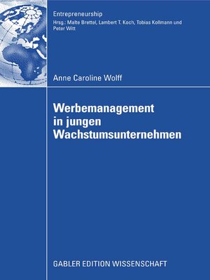 cover image of Werbemanagement in jungen Wachstumsunternehmen